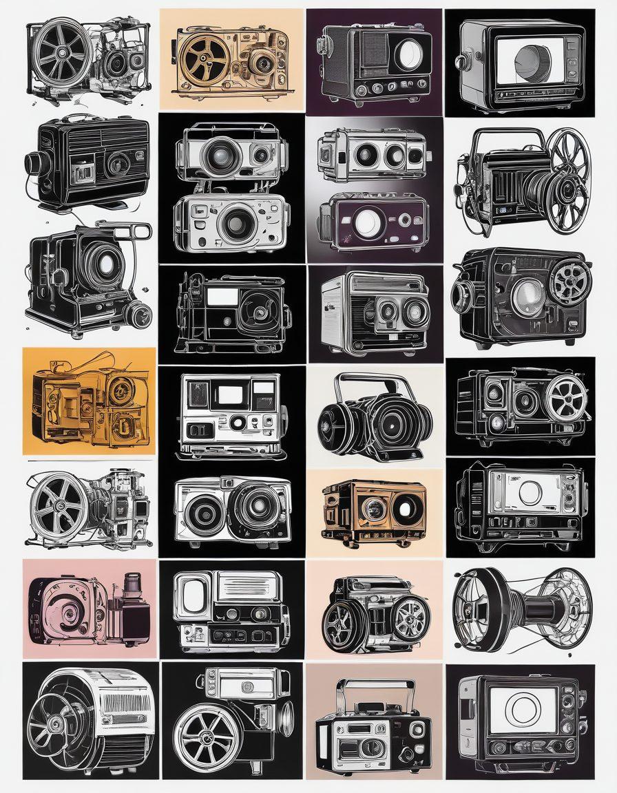 A split illustration depicting the evolution of adult themes in media, on one side a vintage film set with suggestive elements and an old projector, transitioning into a modern digital scene with streaming icons and diverse characters exploring relationships. A gradient of colors illustrating the change from controversial to more inclusive narratives. Super-realistic. Vibrant colors. White background.